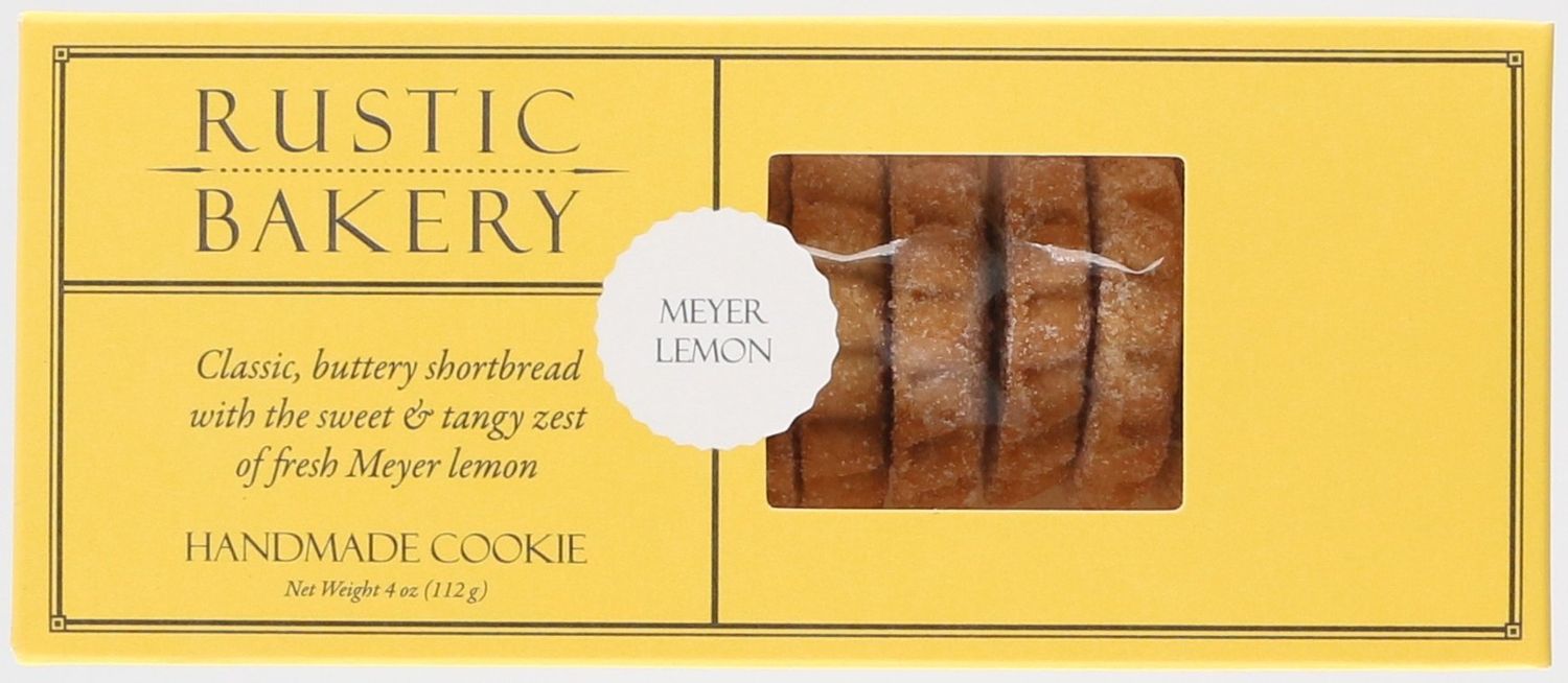 Rustic Bakery Handmade Cookies, Meyer Lemon Shortbread, 4 oz