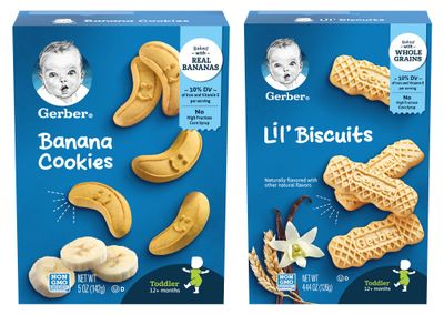Gerber Cookies Variety Pack, 1 Lil Biscuits, 1 Banana Cookies, 2 CT
