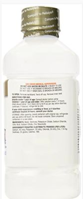 GoodSense Electrolyte Solution, Pediatric Oral Electrolyte Quickly Replenishes Fluids, Zinc, and Electrolytes Lost During Diarrhea and Vomiting, 1 Liter, Unflavored