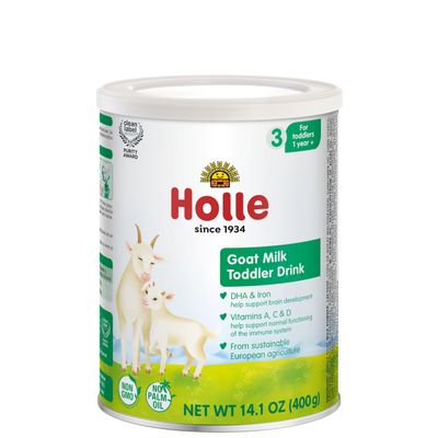 Holle Goat Milk Powder - Toddler Drink - Stage 3 - Powdered Goat Milk for Brain-Healthy Toddler Nutritional Drink - Non-GMO  Soy-Free - Easy to Digest - Safe for Children 12 Months to 3 Years Old