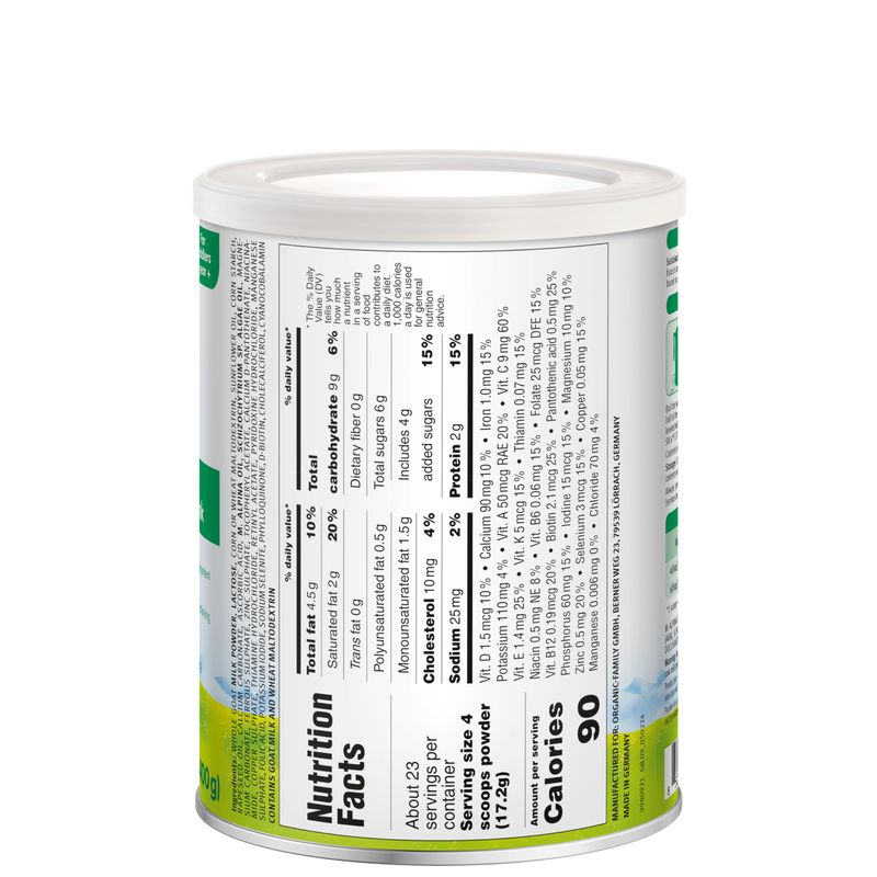 Holle Goat Milk Powder - Toddler Drink - Stage 3 - Powdered Goat Milk for Brain-Healthy Toddler Nutritional Drink - Non-GMO  Soy-Free - Easy to Digest - Safe for Children 12 Months to 3 Years Old