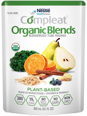 Compleat Organic Blends, Plant Based, Blenderized Tube Feeding - Blend of Whole FoodsVitamins  Minerals - 10.1 FL OZ (Pack of 6)