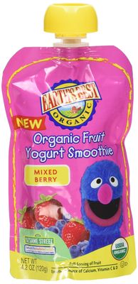 Earth&#39;s Best, Organic Fruit Yogurt Smoothie, Mixed Berry (Pack of 6)