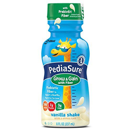 Pediasure Grow  Gain with Fiber Nutrition Shake For Kids, Vanilla, 8 fl oz
