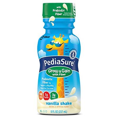 Pediasure Grow  Gain with Fiber Nutrition Shake For Kids, Vanilla, 8 fl oz