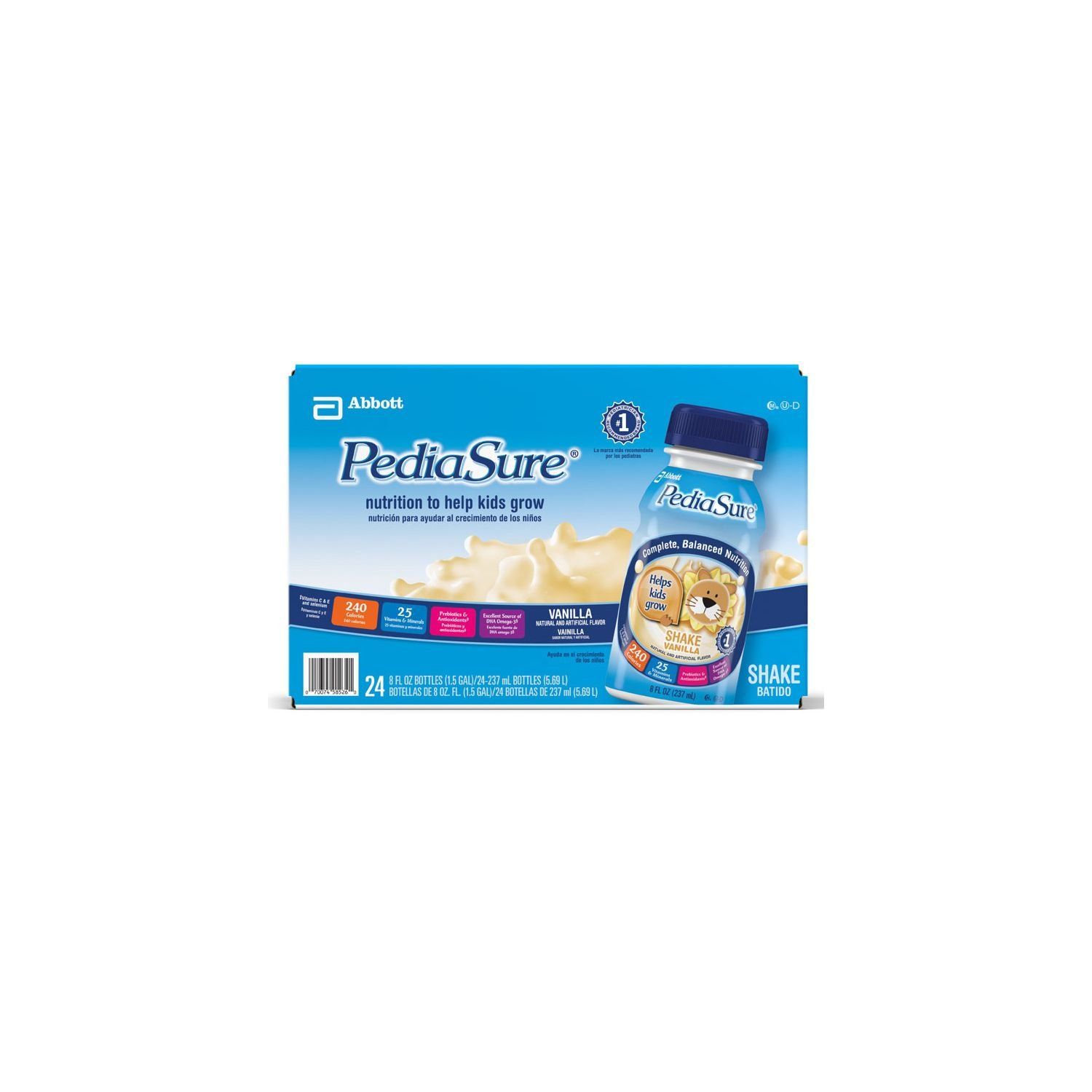 PediaSure Vanilla Shake 8 Ounce bottles (24 Pack) (2 Pack)