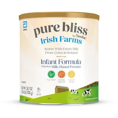 Pure Bliss Irish Farms Easy to Digest Baby Formula Non-GMO Infant Formula 0-12 months 24.7-oz Powder Can