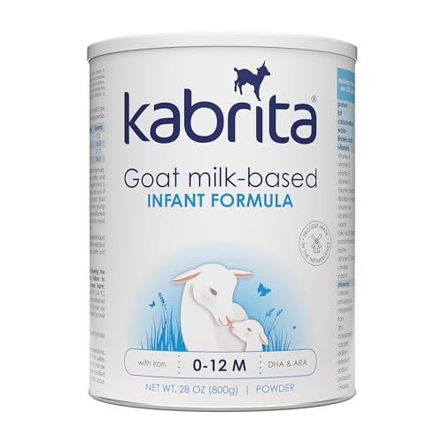 Kabrita Goat Milk Infant Formula - Easy to Digest Baby Formula 0-12 Months - Contains Prebiotics, Iron, DHA, Non-GMO - Gentle on Sensitive Tummies - Formula Supporting Gut Health  Sleep - 28Oz