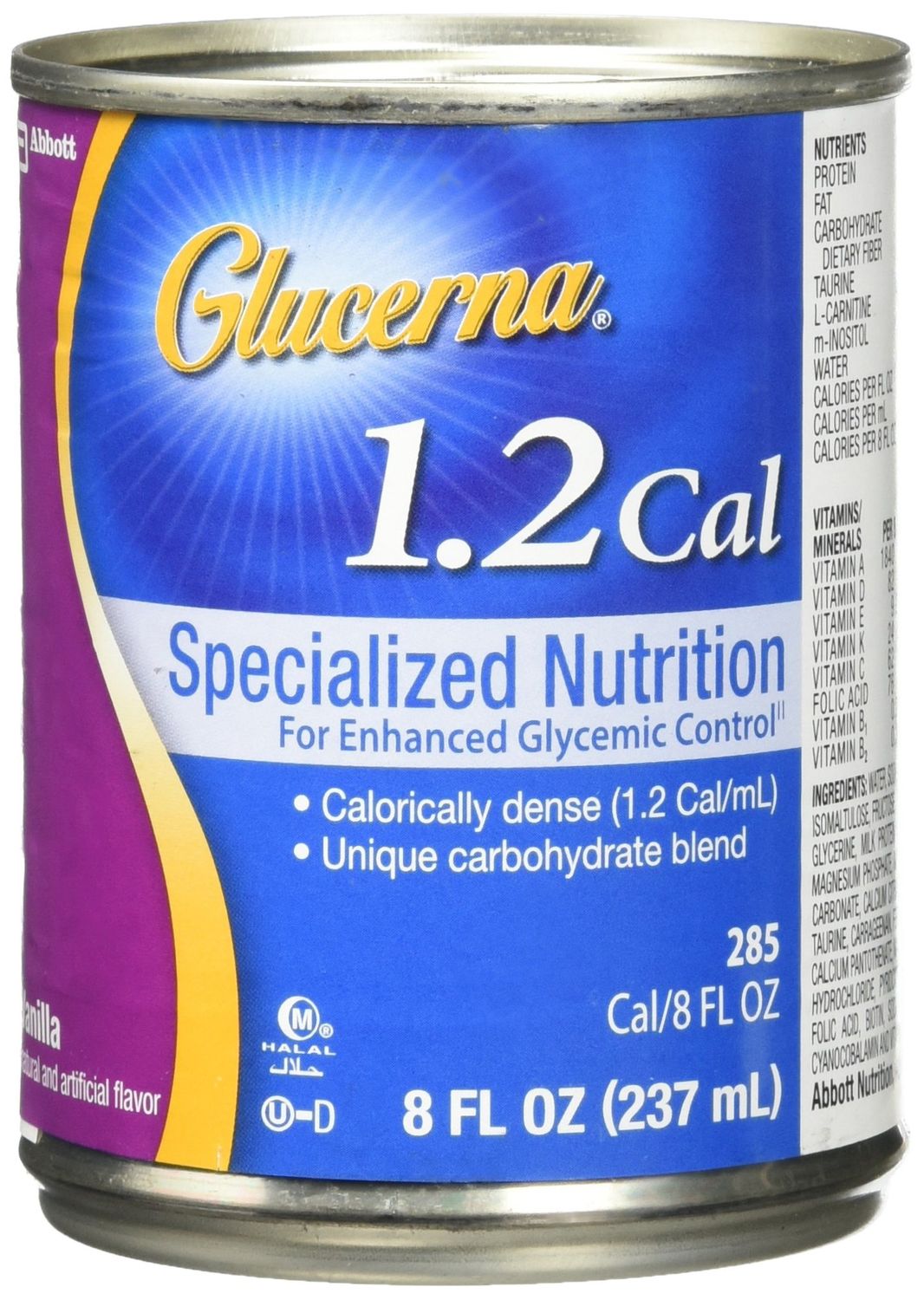 Glucerna 1.2 Cal Specialized Nutrition For Patients With Abnormal Glucose Tolerance Ready To Use, 24 - 8 Oz. Cans