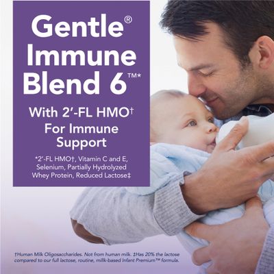 Amazon Brand - Mama Bear Gentle Premium Baby Formula Powder, DHA for Brain Support, Gentle Immune Blend 6, 2'FL HMO, For Fusiness, Crying Gas, 21.5 oz, 1.34 pound (Pack of 1)