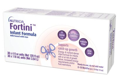 Nutricia Fortini Infant Formula - Milk-Based Baby Formula for Energy  Growth Support - Ready-to-Feed  Nutrient-Dense Baby Formula with Iron for Energy - 4 fl oz carton (30 Pack)