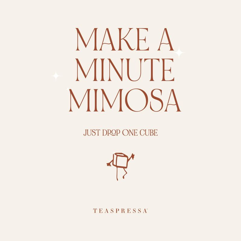 TEASPRESSA LUXE Mixology Cubes Instant Mimosa Cocktail Kit | 100 Natural Drink Mix for Cocktails, Mocktails, and Non Alcoholic Drinks | Birthday Gifts for Women | As Seen on Shark Tank | 18 Count
