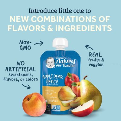 Gerber Toddler Fruit and Veggie Value Pack Baby Food Pouches - 9ct3.5oz Each