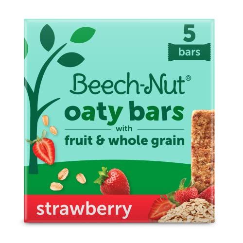 Beech-Nut Baby  Toddler Fruity Oat Bars, Strawberry, 0.78 Ounce Bars (Pack of 5)