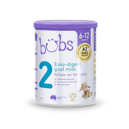 Bubs Goat Milk Infant Formula Stage 2, Infants 6-12 months, Made with Fresh Goat Milk, 14.1 oz
