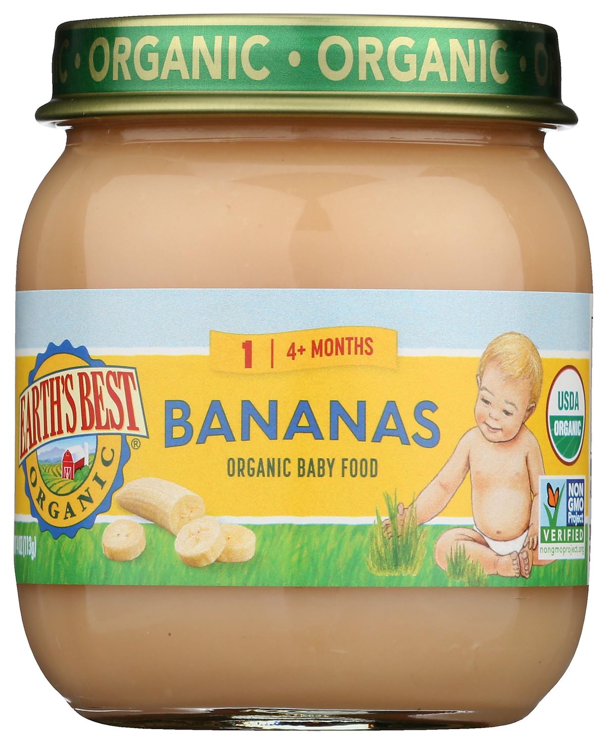 Earth&#39;s Best Strained Banana Organic, 4 oz