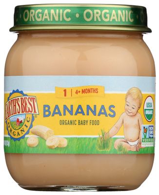 Earth&#39;s Best Strained Banana Organic, 4 oz