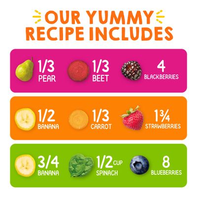 Happy Tot Organics Stage 4 Baby Food Pouches, Gluten Free, Vegan Snack, Super Bellies, Fruit Veggie Puree, Variety Pack, 4 Ounce (Pack of 16), Amazon Exclusive