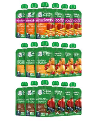 Gerber Organic Baby Food Pouches, 2nd Foods for Sitter, Fruit  Veggie Variety Pack, 3.5 Ounce (Set of 18)