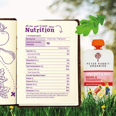 Pumpkin Tree Organics Super Oats  Seeds, Banana  Strawberry, 4 Ounce (Pack of 10)