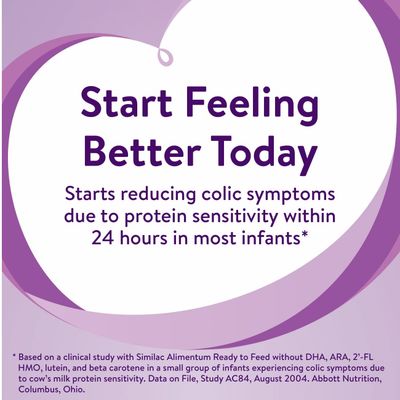 Similac Alimentum with 2-FL HMO Hypoallergenic Infant Formula, for Food Allergies and Colic, Suitable for Lactose Sensitivity, Baby Formula Powder, 19.8-oz Value Can