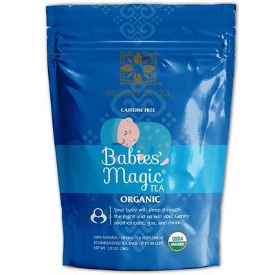 Secrets Of Tea - Babies&#39; Magic Tea: Natural Relief for Baby Colic and Gas - USDA Organic, Caffeine-Free, promotes better sleep- 20 Count ((1 Pack)