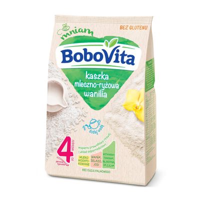 Bobovita Milk and Rice Gruel Vanilla for Babies (230g8.1oz)