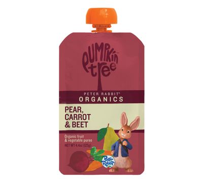 Pumpkin Tree Peter Rabbit Organics Beet, Carrot and Pear, 4.4 Ounce (Pack of 10)