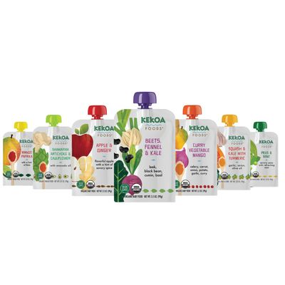 Kekoa Foods Variety Pack Mix 7 Pack - 100 Organic Vegetarian Baby Food Puree - Gluten-Free, Vegan
