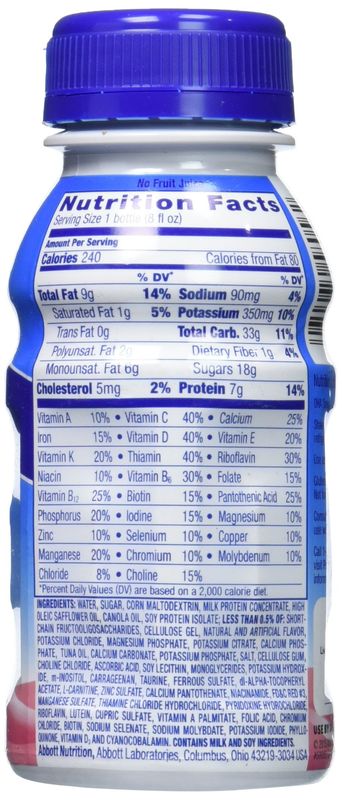 Abbott Pediasure Strawberry Shake, 24 Count
