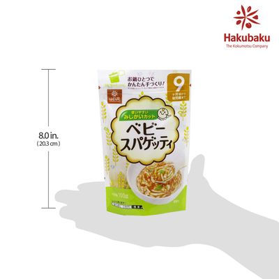 HAKUBAKU Baby Spaghetti Noodles, 100g X 3pack