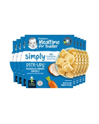 Gerber Pick-ups, Chicken  Carrot Ravioli in a Chicken Broth, 6 Ounce (Pack of 8)