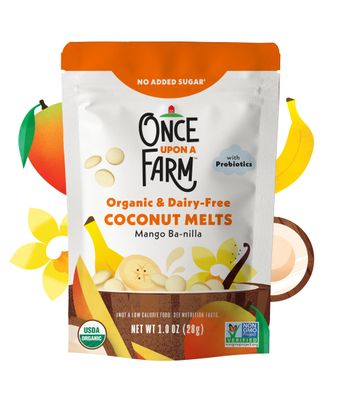Once Upon a Farm Organic Coconut Melts, Mango Ba-nilla, 8ct