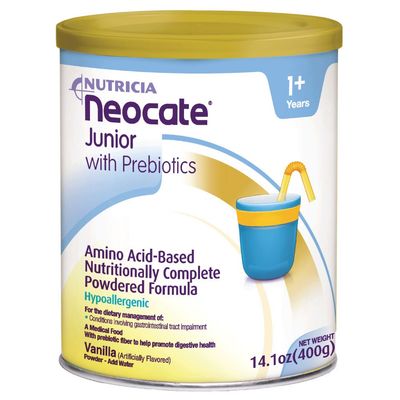 Neocate Junior with Prebiotics, Vanilla, 14.1 oz  400 g (Case of 4 cans)