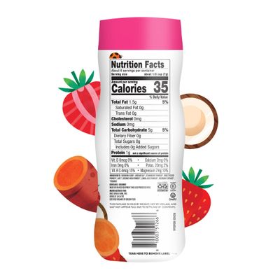 Once Upon a Farm Organic Baby Fruit  Veggie Puffs Strawberry, Sweet Potato  Coconut | 6 count