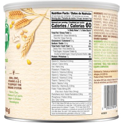 Nestle Nestum Junior Cereal, 3 Cereals - Wheat, Corn  Rice, Made for Toddlers 12 Months, 14.1 OZ Canister (Pack of 1)