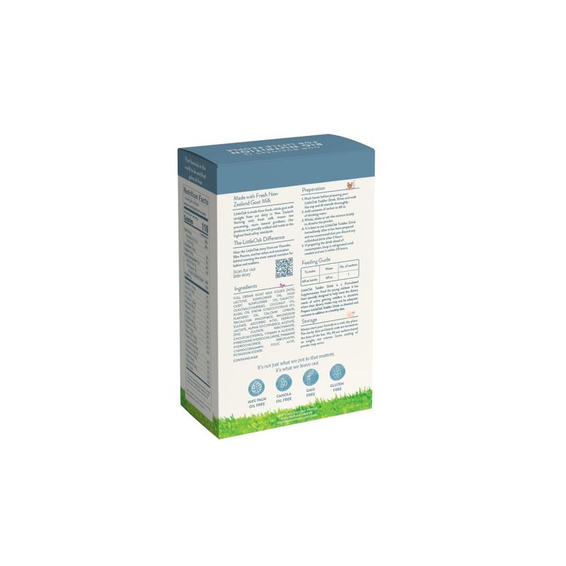 LittleOak Natural Goat Milk, Stage 3, 12 Months, 6 x 0.79oz Sachets