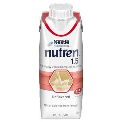 Nutren 1.5 High Calorie, Unflavored Liquid Nutrition, 8.45 Ounce (Pack of 24)