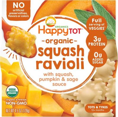 Happy Tot Organic Ravioli Love My Veggies Bowl, 4.5 OZ