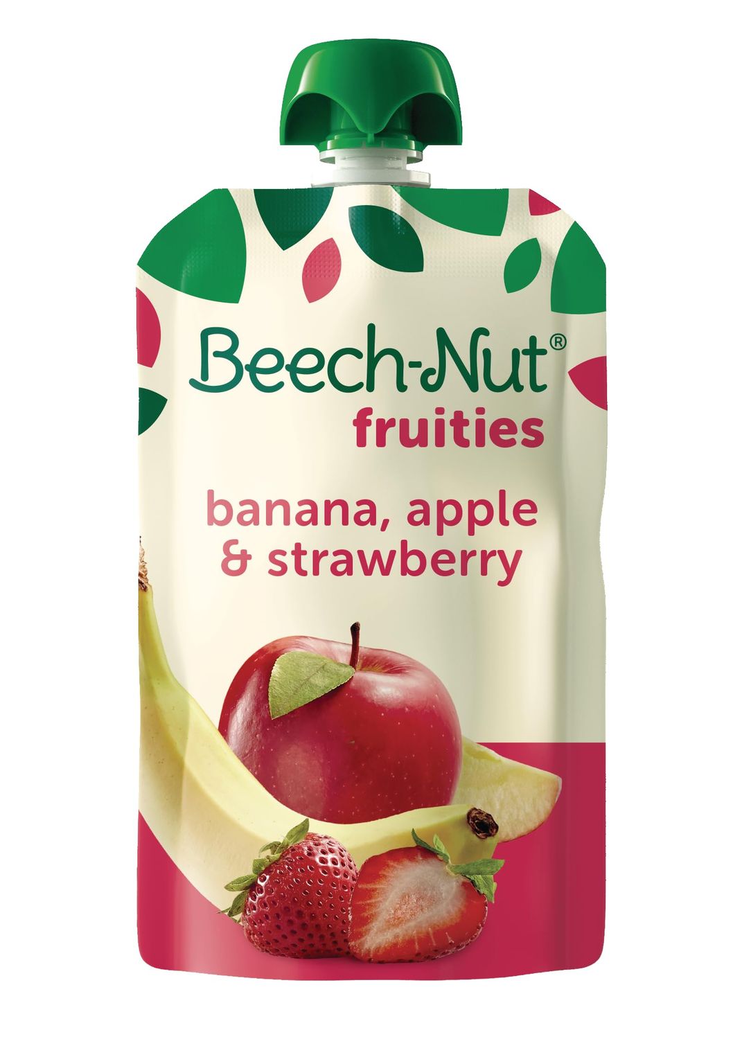 Beech-Nut Baby Food Pouches, Banana Apple Strawberry Fruit Puree Baby  Toddler Food, 3.5 oz (12 Pack)