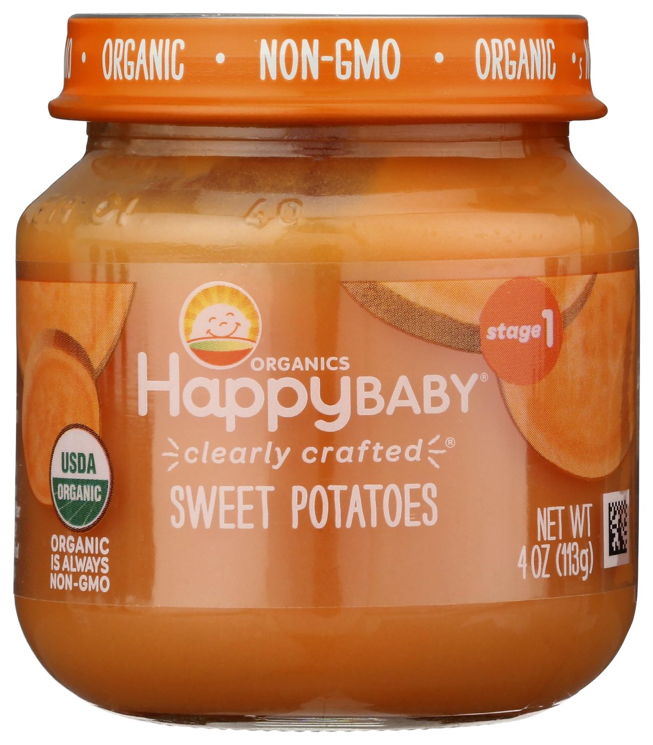 Happy Baby Organic Stage 1 Sweet Potatoes, 4 OZ