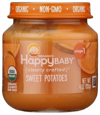 Happy Baby Organic Stage 1 Sweet Potatoes, 4 OZ