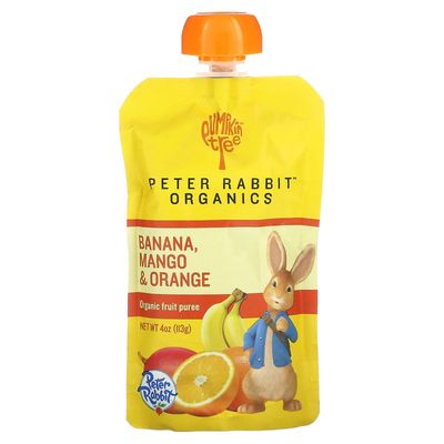 Peter Rabbit Organics Baby Mango, Banana, and Orange, 4 oz