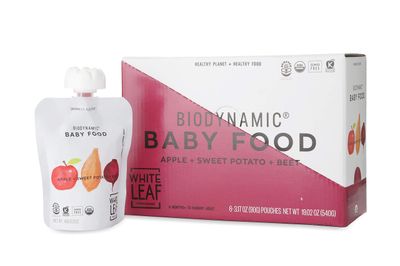 White Leaf Provisions Organic Apple  Sweet Potato  Beet Baby Food, 6 Months  Older, Non GMO, 90 Grams (Pack Of 6)