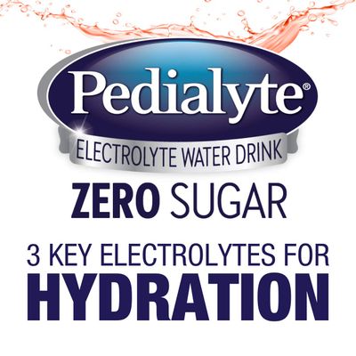 Pedialyte Electrolyte Water with Zero Sugar, Hydration with 3 Key Electrolytes Zinc for Immune Support, Fruit Punch, 1 Liter, 33.8 Fl Oz (Pack of 4)