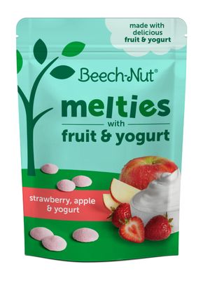 Beech-Nut Melties Strawberry, Apple  Yogurt, 0.11857142857142856 Oz