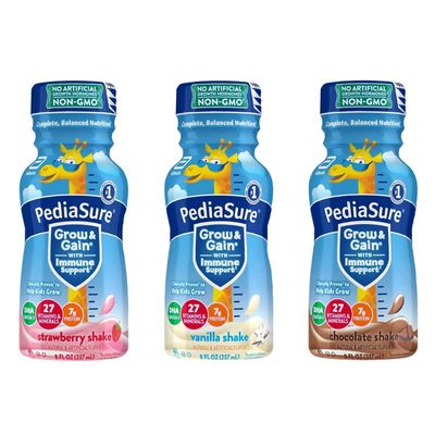 PediaSure Grow  Gain Nutrition Shake for Kids, Immune Support Shake Variety Sampler Pack - 8 Fl Oz Bottles - By Obanic (18-Pack)