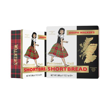 Walkers Shortbread Shortbread Pastry Petticoat Tails in Retro Metal Tin 360 g in Metal Tin