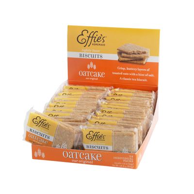 Effie&#39;s Homemade Biscuits - Oatcakes - Single Serve Tray - 24 Pack