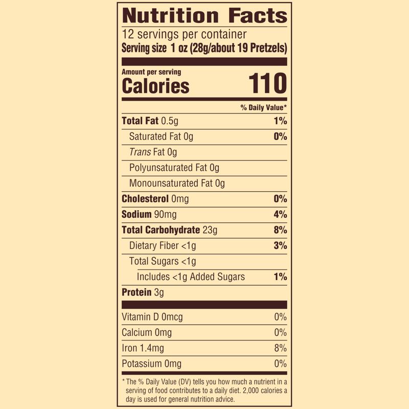 Snyder's of Hanover, Unsalted Mini Pretzels, 12 Oz Bag